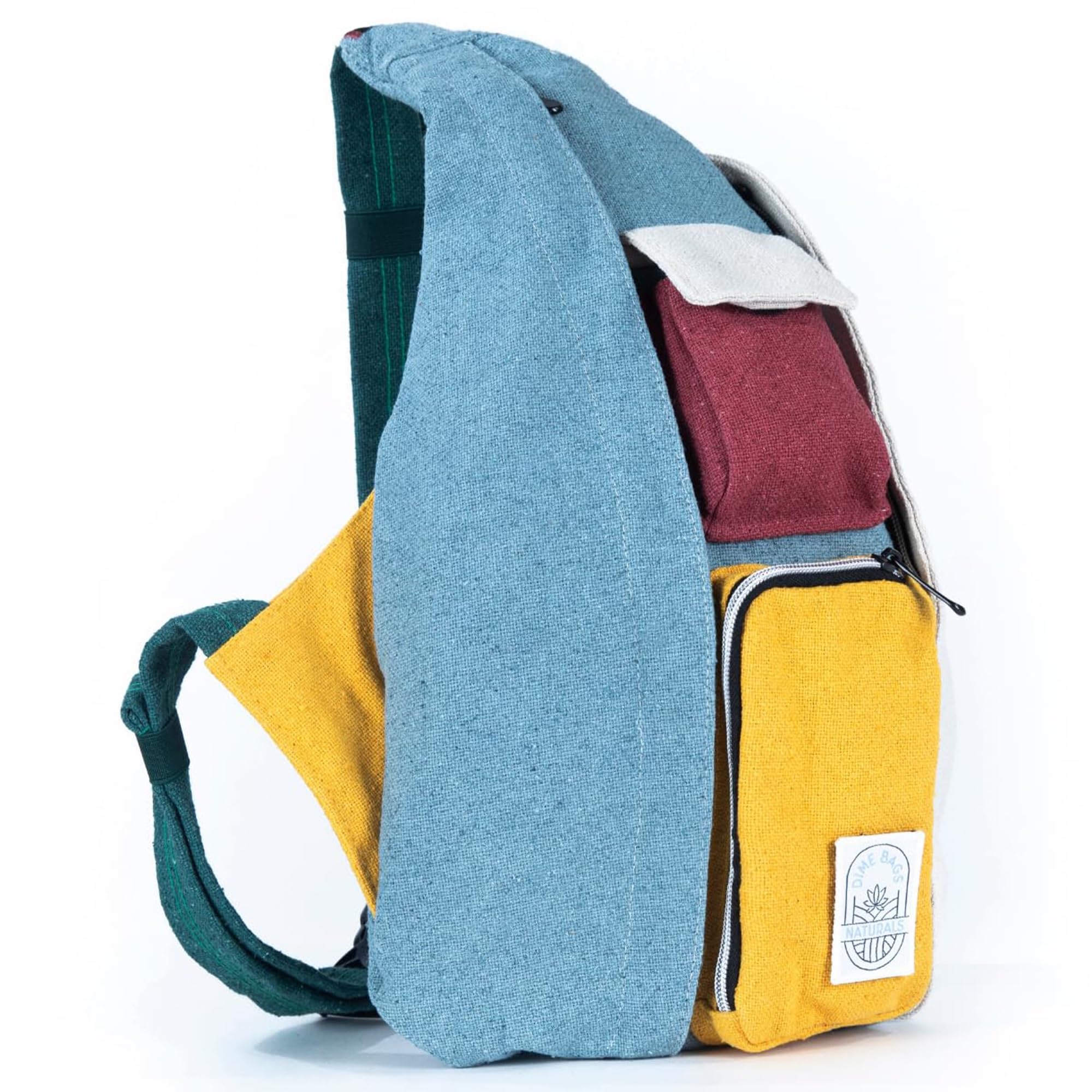 DIME BAGS 100% Nepali Hemp Crossbody Sling Bag, Roomy Multi-Pocket Design with Adjustable Strap for Daily Use & Travel Seeker - Image 6