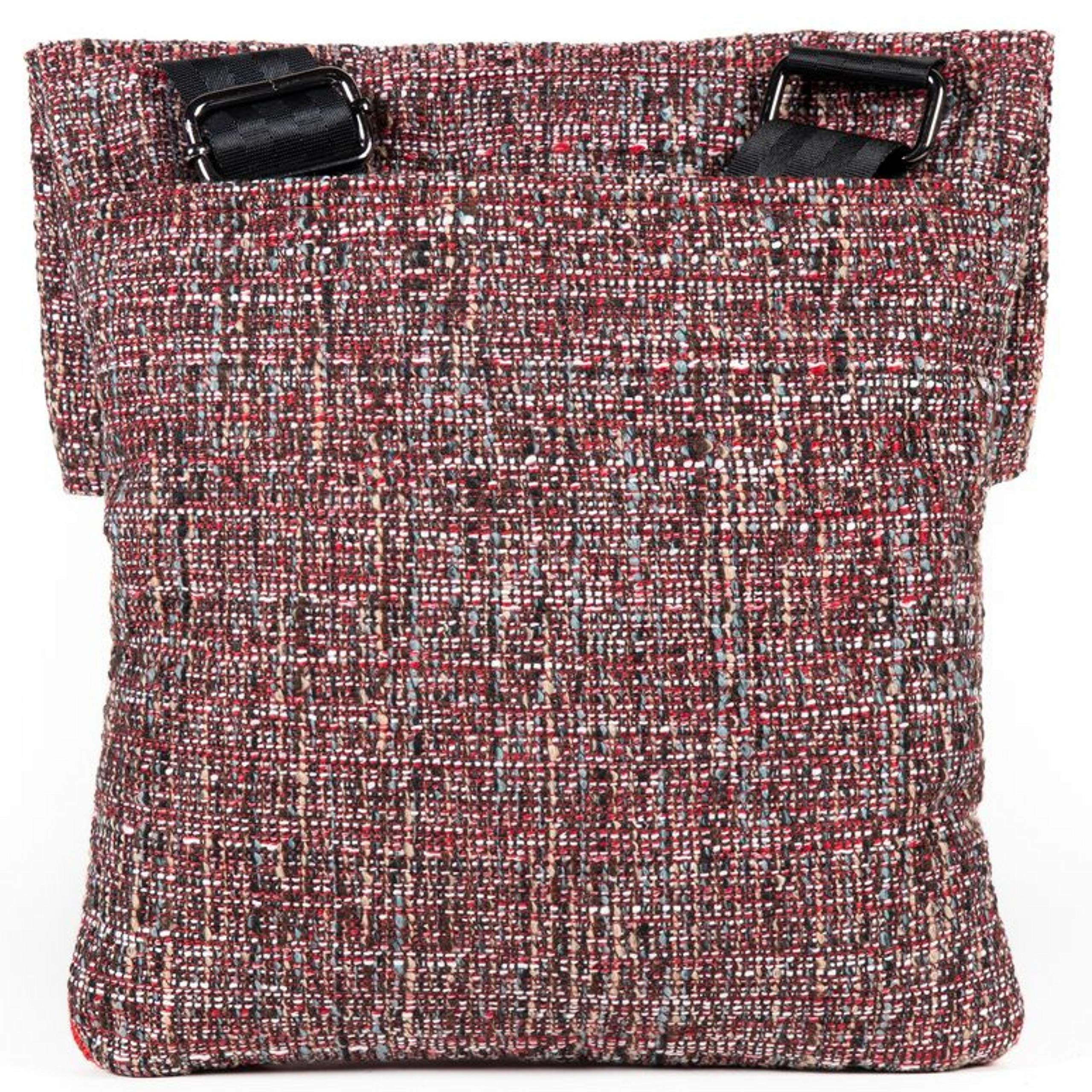 DIME BAGS Crossbody Bag, Fold-Over Satchel, Magnetic Closure, 7 Storage Compartments, Adjustable Strap, Interchangeable Patch - Image 3