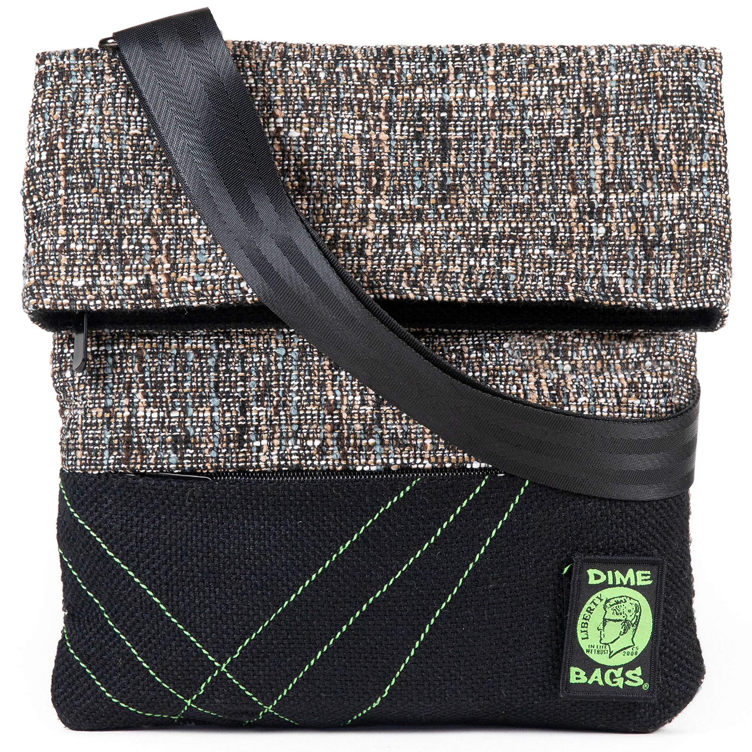 DIME BAGS Crossbody Bag, Fold-Over Satchel, Magnetic Closure, 7 Storage Compartments, Adjustable Strap, Interchangeable Patch - Image 4