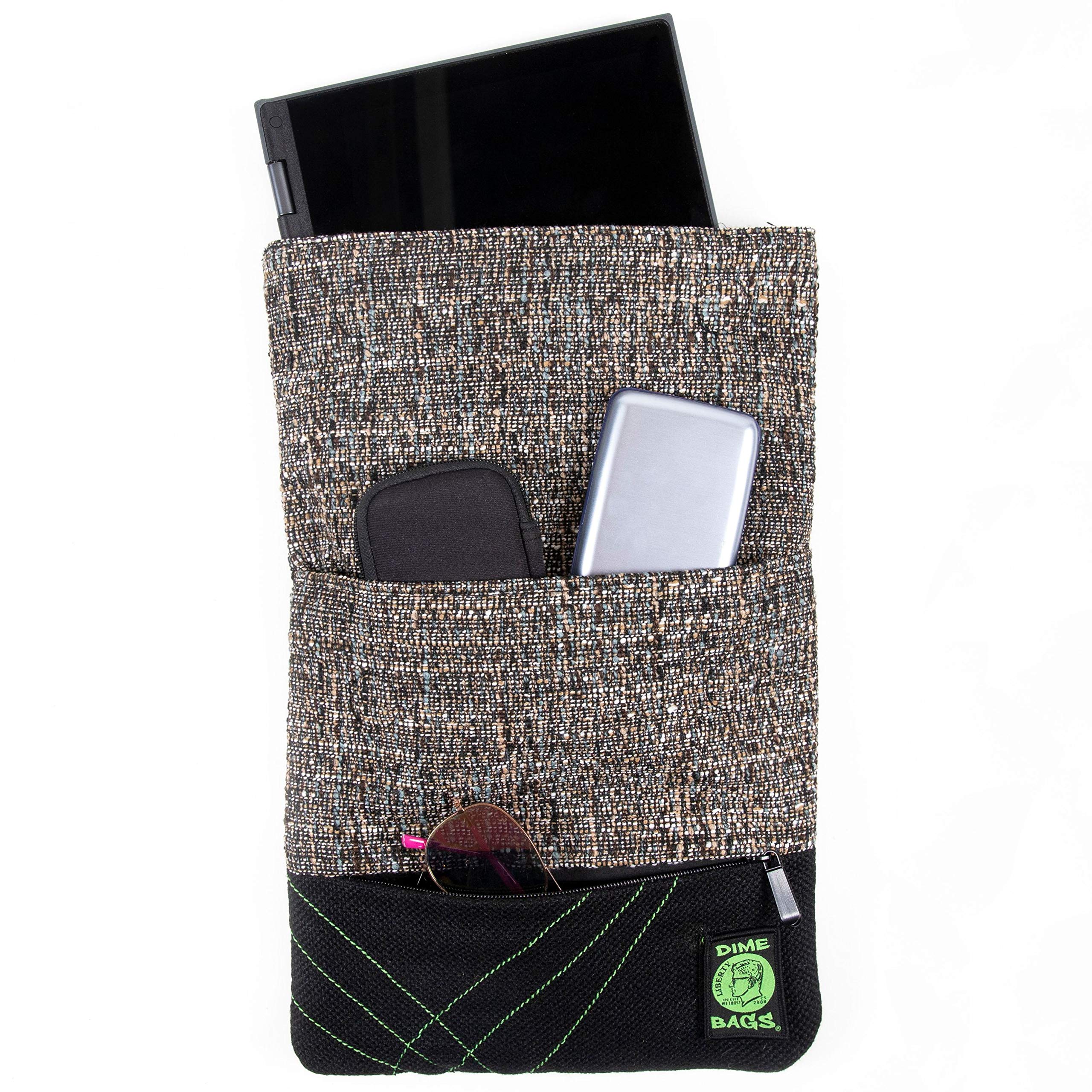 DIME BAGS Crossbody Bag, Fold-Over Satchel, Magnetic Closure, 7 Storage Compartments, Adjustable Strap, Interchangeable Patch - Image 5