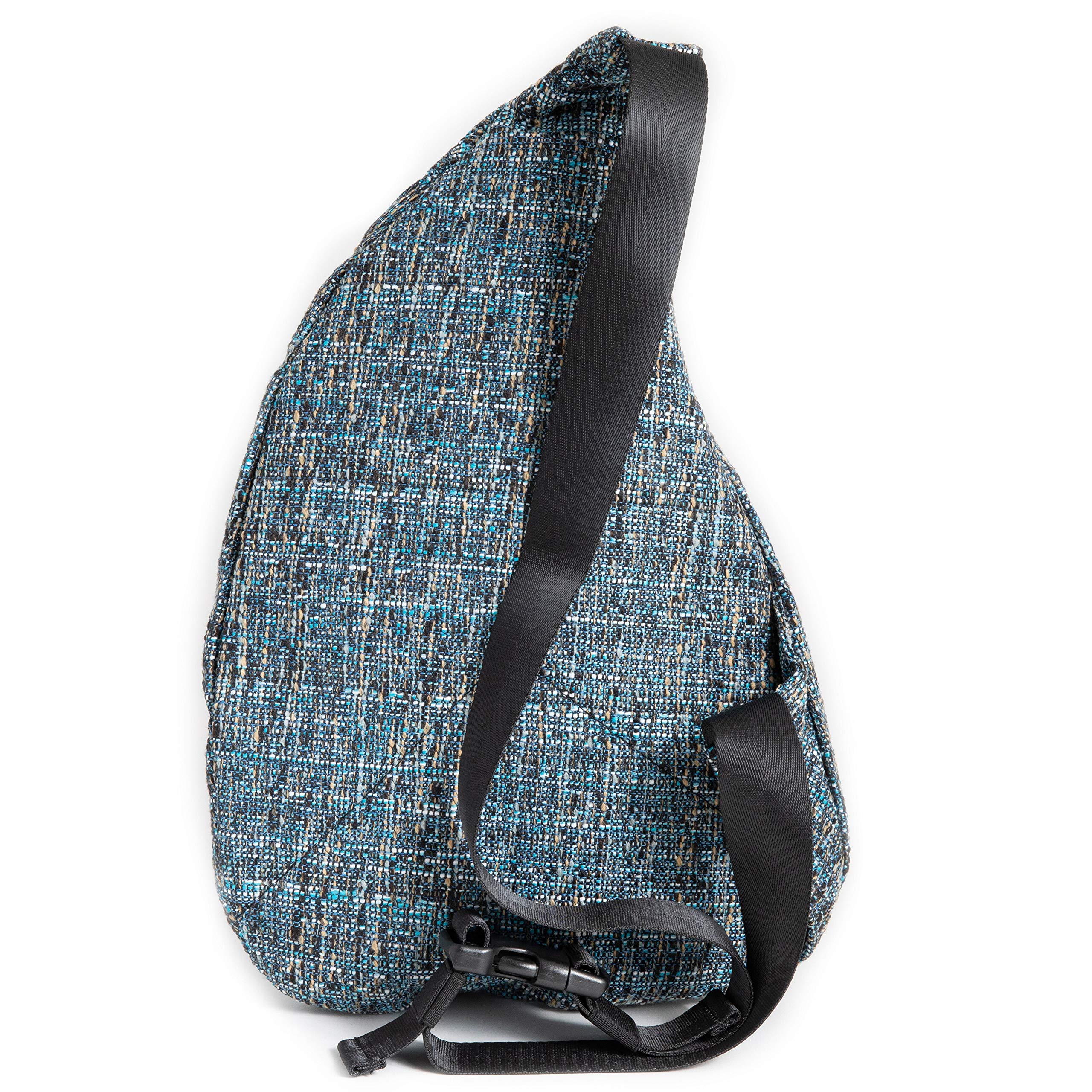 DIME BAGS Crossbody Bag, Shoulder Sling Backpack with Adjustable Single Strap, 2 Main Zipper Pockets, 7 Compartments for Storage, Durable Hempster Material, Padded Cotton Interior (Glass) - Image 4