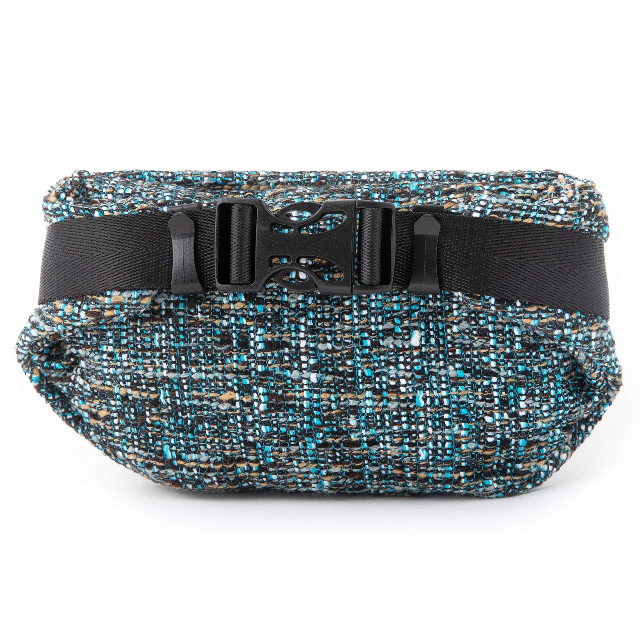 Dime Bags Fanny Pack, Durable Hempster Exterior, Compact Lightweight Waist Bag with Adjustable Strap for Everyday Use & Travel, Hidden Pocket & Interchangeable Patch (Glass) - Image 4