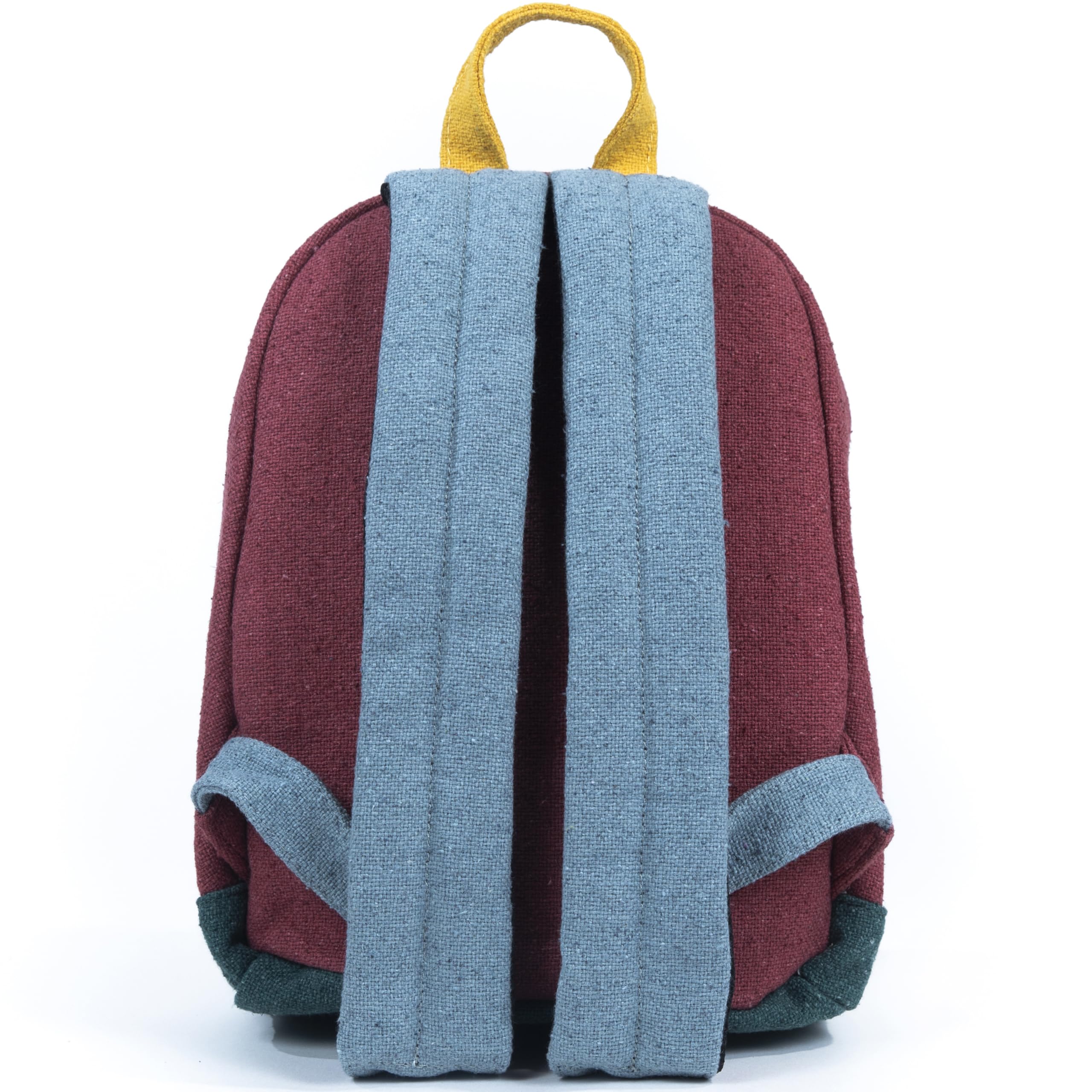 DIME BAGS Mini Hemp Backpack, Made with 100% Nepali Hemp, Travel Bag with Adjustable Padded Straps & Hidden Pocket, Eco-Friendly Daypack for Everyday Use, Unisex, Naturals Mystic (Boho Cream) - Image 5