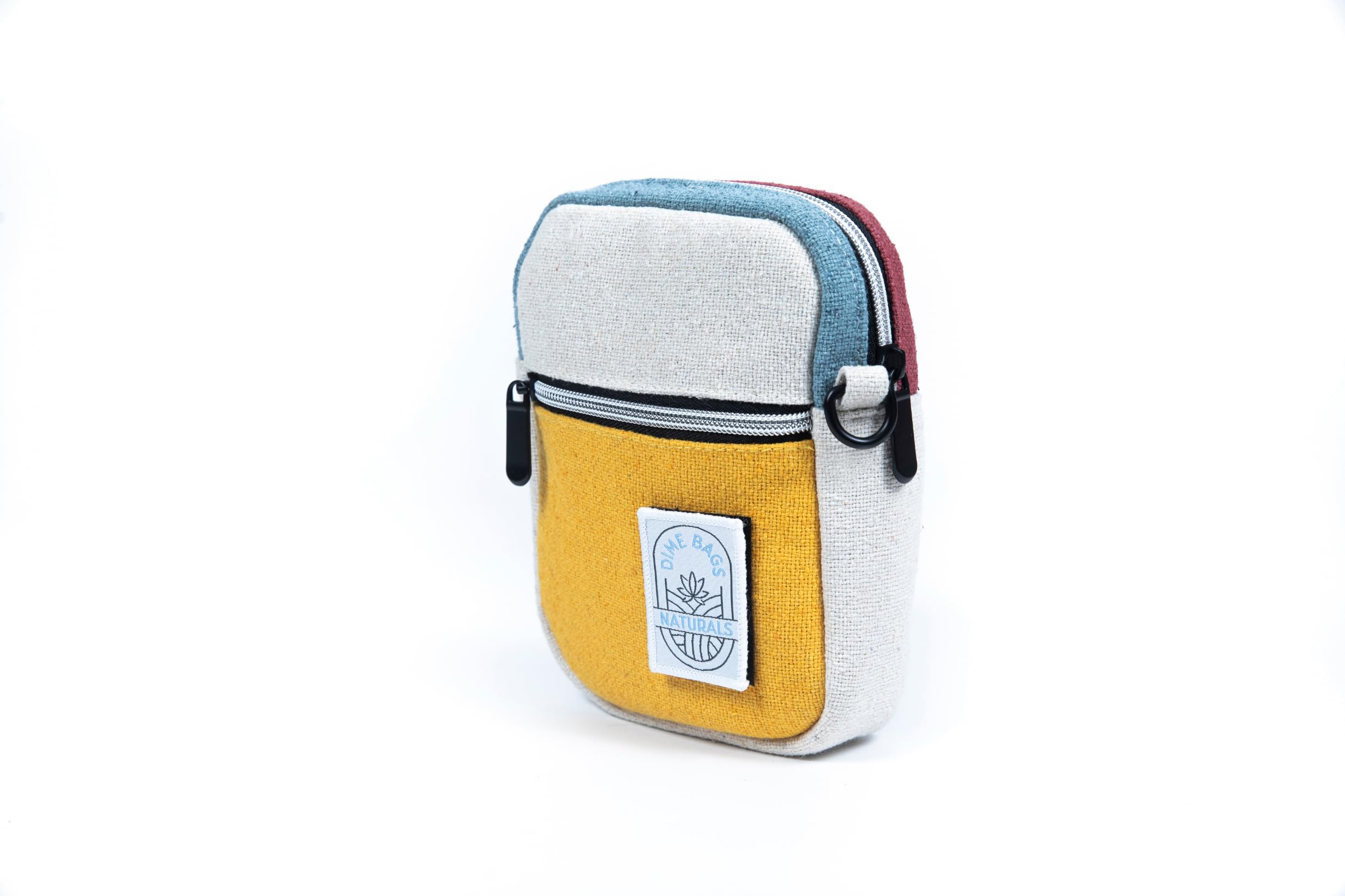 DIME BAGS Muse Crossbody Bag, 100% Nepali Hemp Sling, Zippered Compartments, Adjustable Strap, Durable for Travel & Daily Use - Image 6